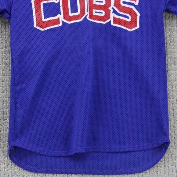Vintage A4 x Chicago Cubs Jersey Kids Youth Small S Blue Logo Embroidered Y2k - Picture 4 of 10